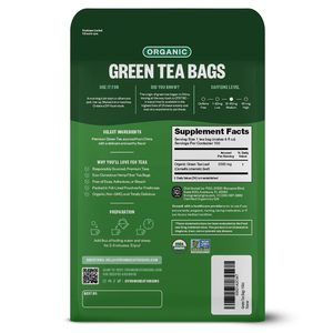Té Verde Orgánico FGO, 100 Bolsitas de Té Ecológicas - Product Image 6