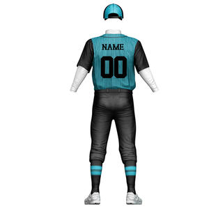 Maillot de baseball à manches courtes, logo personnalisable, broderie, vêtements de sport en polyester uni, uniformes d'impression par sublimation, Offre Spéciale - Product Image 6