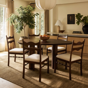 Chaise de salle à manger en bois massif avec coussin doux et dossier incurvé, chaise minimaliste moderne en bois pour la maison, le restaurant et le café - Product Image 6