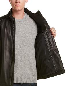 Color marrón nuevo estilo mejores chaquetas de bombardero de moda para hombres 2025 último diseño personalizado hombres chaquetas de cuero de Bombardero Marrón - Product Image 3