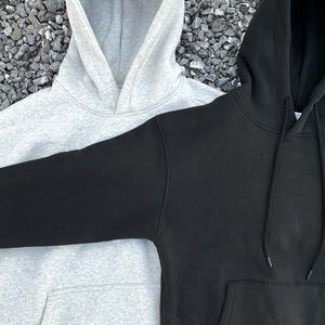 Sudaderas con capucha personalizadas para hombre fabricante al por mayor pulóver Sudadera con capucha de peso pesado Sudadera con capucha bordada de algodón con relieve - Product Image 2