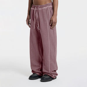 Logo personnalisé, streetwear décontracté, léger, ample, respirant, séchage rapide, coupe droite, surdimensionné, homme, lavage clair, 100% coton - Product Image 2