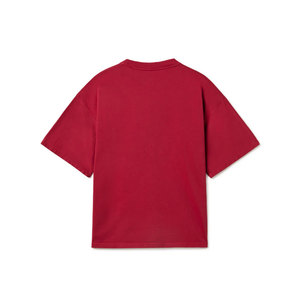 Camiseta de algodón orgánico 100% de peso pesado para hombre, ropa de calle GSM 300, patrón sólido bordado de gran tamaño - Product Image 6