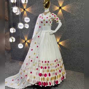 New Multi Color Attractive Designer Silk <b>Lehenga</b> Choli for <b>Women</b> Embroidery & Sequence Work <b>Lehenga</b> Traditional Wedding <b>Lehenga</b> - Product Image 3