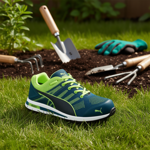 Calzado de Seguridad Elevate Knit, Bajo, Verde, Talla 42 W.11, Azul/Verde, S1PS ESD FO HRO SR, para Jardinería y Protección - Product Image 3