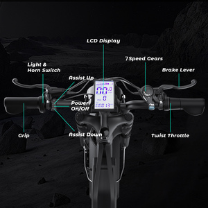 Bici Elettrica Smart per Adulti con Batteria al Litio 48V/52V 16AH/20AH, Pneumatici Fat, Bici Elettrica da Montagna - Spedizione da <span class=keywords><strong>Magazzino</strong></span> USA - Product Image 6