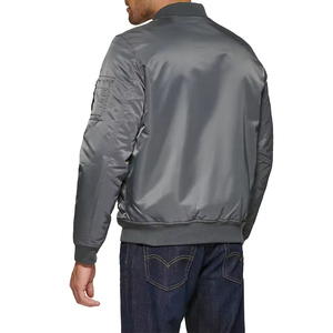 Chaqueta Bomber de Moda, Prenda Exterior Transpirable, Chaqueta Bomber para Hombre, Tacto Suave, Estilo Urbano, Uso Diario - Product Image 3