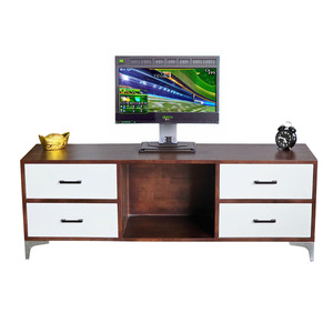 ตู้วางทีวีไม้ยางพารา รุ่นโมเดิร์น ขนาด 140x40x50 ซม. รุ่น KTV68099 เฟอร์นิเจอร์ห้องนั่งเล่น สำหรับใช้ในบ้านและบ้านสไตล์ฟาร์มเฮาส์ - Product Image 1