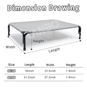 2025 Canbopet Ademend Verhoogd Huisdier <span class=keywords><strong>Bed</strong></span> Draagbare Hond Camping <span class=keywords><strong>Bed</strong></span> Buiten Lichtgewicht - Product Image 2