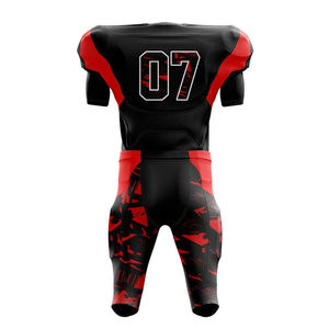 Alta calidad 100% poliéster transpirable ropa deportiva uniformes de fútbol americano 2025 nuevo diseño uniforme de fútbol americano - Product Image 3