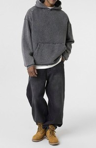 Sudadera con Capucha Vintage para Hombre, Personalizada, Lavado Ácido, 100% Algodón, Felpa Francesa, Corte Regular, Forrada, Transpirable, Secado Rápido, Impresión Serigráfica - Product Image 2