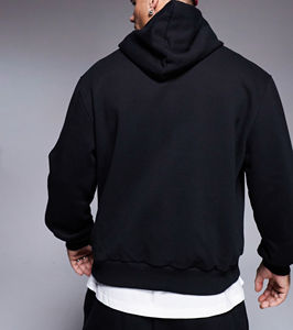 Sudaderas con Capucha Extra Grandes para Hombre, Bordadas con Logotipo Personalizado al por Mayor, 100% Algodón, Transpirables, Ropa Casual de Calle, Colores y Tallas Personalizadas - Product Image 4