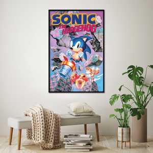Affiche moderne pour Sonic the Hedgehog, design Break Through Rocks, pour décoration murale - Product Image 5