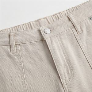 Pantalones Anchos de Mezclilla para Mujer, Estilo Hip Hop Vintage Americano, Bordado con Patrón Geométrico, Color Personalizado, Pantalones Holgados - Product Image 3