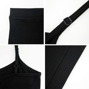 Camiseta sin Mangas de Punto para Mujer, Estilo Crop Top, Suave y Elástica, Acanalada, Informal, para Uso Diario, Secado Rápido - Product Image 4