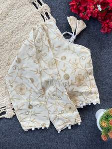 Blusa de algodón Khadi pura confeccionada tradicional india Elegante y cómoda Listo para usar Blusas de diseñador Estilo - Product Image 2