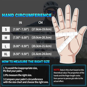 Gants de vélo de nouvelle conception, rembourrage en gel à mémoire de forme absorbant les chocs, gants de vélo de route respirants sans doigts, logo personnalisé - Product Image 6