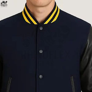 Chaquetas Varsity de Trabajo al por Mayor, Chaqueta Transpirable de Estilo Urbano para Hombre, Chaquetas Varsity de Cuero de Alta Calidad en Venta - Product Image 6