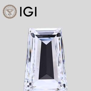 เพชรทรงบาแกตต์ปลายเรียว 2 กะรัต E VS1 ได้รับการรับรองจาก IGI แบบหลวม ทรงบาแกตต์ปลายเรียว - Product Image 1