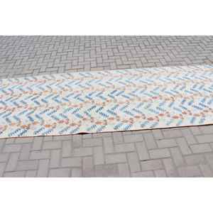 Alfombra Turca de 3.7x21.7 pies, Alfombra de Lana Vintage con Puntos Blancos - Product Image 3