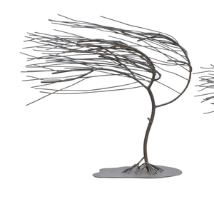 Objet de table en métal Breezin Tree fait à la main, décoration artistique, centre de table pour le salon, décoration de bureau, fabriqué à la main en Inde - Product Image 1