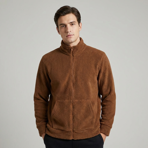 Personalizable al aire libre táctico cálido poliéster polar chaqueta abrigo para los hombres con su logotipo personalizado y servicio de marca OEM - Product Image 3