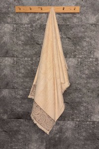 ผ้าขนหนูอาบน้ำคาปูชิโน่ขนาด70*140ซม. ผ้าฝ้าย30% ไม้ไผ่70% ผสมนุ่มและดูดซับได้ดีดีไซน์เป็นมิตรกับสิ่งแวดล้อมขอบตกแต่ง - Product Image 4