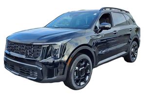 Noir Brillant 2024 pour Sorento X-Line SX Prestige 4x4 Voiture d'occasion Toit ouvrant Démarrage à distance Sièges en cuir Automatique Jantes en alliage Gauche - Product Image 2