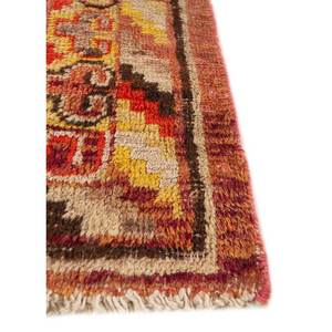 Alfombras de Lana Anudadas a Mano Aalam, Rectangulares, con Medallón Rojo Naranja y Patrones Abstractos para Uso Doméstico - Paem-158 para Sala de Estar y Dormitorio, 9x12 Pulgadas - Product Image 4