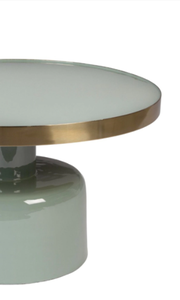 Mesa de centro con recubrimiento de polvo azul, sala de estar, decoración del hogar, casa de campo, muebles Vintage, mesa de acento para sala de estar - Product Image 4