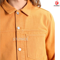 Veste en jean délavé et vieilli pour femme, vêtements de mode personnalisés, fournisseur de vêtements de mode, services OEM
