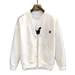 Cárdigans ligeros con cuello en V de la mejor calidad para hombre, venta al por mayor, diseño popular, fabricante directo, estirables, cómodos, atléticos - Product Image 4