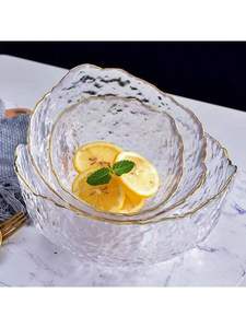 Bols de service en verre/bol en verre avec couvercle/bol à pâtes bol à salade ensemble de bol en mélamine ensembles de vaisselle bol à salade - Product Image 2