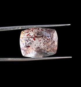 Gema Natural Super Seven con Corte Cojín, Multicolor, Diseño Único, Componente para Joyería con Relleno de Fractura, A.K. Gemas SV-1 - Product Image 2