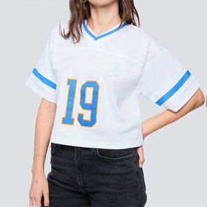 เสื้อฟุตบอลหญิง คอวี ผ้าตาข่าย ระบายอากาศ แห้งเร็ว เสื้อแฟนคลับ ชุดทีมแบบกำหนดเอง - Product Image 6