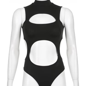ชุดว่ายน้ำระบายอากาศได้ดีของผู้หญิงชุดว่ายน้ำแบบชิ้นเดียวแบบลำลองแขนกุดสำหรับฤดูร้อน - Product Image 1