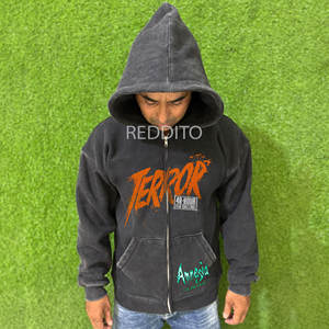 Hiver Vintage Poids lourd 100% Coton French Terry Print Pullover Men Custom Silk Screen Printed Sweatshirts Hoodies for Boys - Product Image 1