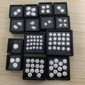 เพชร G-H สีขาวกุหลาบตัดตามธรรมชาติ VVS1ใสชุดสำหรับธุรกิจส่งออกได้รับการรับรองจาก Gia - Product Image 4