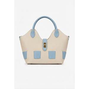 Borsa Strutturata in Vera Pelle Dollar - Elegante Borsa da Donna con Due Manici e Chiusura a Lucchetto, Capacità 3L+ - Made in Italy Art. 25386 - Product Image 3