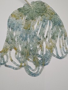 Cuentas Redondas Facetadas de Aguamarina Natural de 4mm a 5mm para la Elaboración de Joyería Atractiva para Mujeres o para Regalo por M.Y.GEMS - Product Image 4