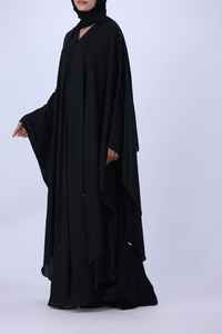 Abaya musulmane traditionnelle en gros 2026 avec hijab, motifs tie-dye, manches longues, abaya islamique modeste, robe musulmane pour femmes - Product Image 3