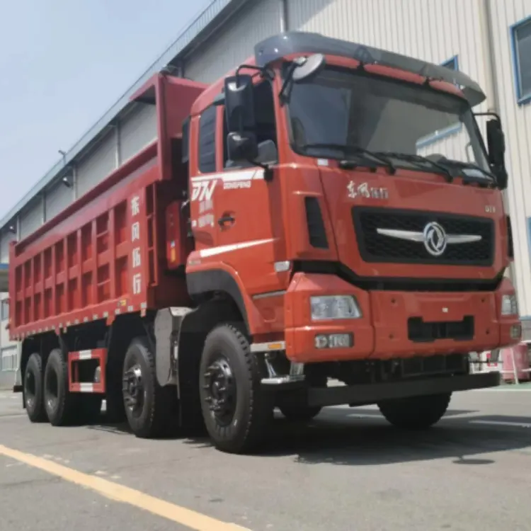 Buatan 8*4 baru Cina Dongfeng kendaraan komersial truk kargo truk Dumper Crawler truk sampah