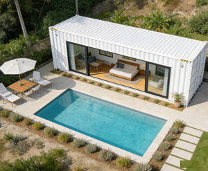 Maison conteneur maritime 20 pieds 40 pieds, maison modulaire préfabriquée, cabine portable avec cuisine pour <span class=keywords><strong>terrain</strong></span> non utilisé - Product Image 1