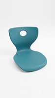 Chaise d'école ergonomique moderne en métal durable bleue empilable pour enfants, dossier solide, idéale pour la maison, le bureau et la chambre