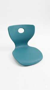 Modern Plastic School Chair Blue Stackable Design For Children Solid Back Style - Product Image 1