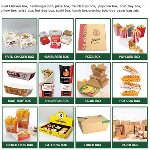 Cajas <span class=keywords><strong>de</strong></span> Papel Kraft para Alimentos, Impresión Personalizada, Cajas Piramidales para <span class=keywords><strong>Pizza</strong></span>, Pollo y Papas Fritas, Venta al por Mayor, Comida Rápida para Llevar - Product Image 3