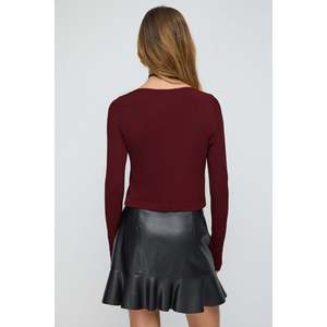 Haut décontracté sans couture à col rond et manches courtes avec logo frontal, coupe classique, 220g de polyamide - Product Image 4