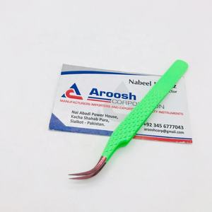 แหนบปลายแหลมสีโรสโกลด์เขียว รุ่น Professional J Curve คุณภาพสูง ผลิตจากสแตนเลส ด้ามจับแบบเพชร ต่อขนตาแบบยั่งยืน - Product Image 5