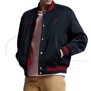 Veste bomber pour homme, nouvelle conception, vente chaude, haute qualité, printemps, fine, logo sur le devant, personnalisable - Product Image 5