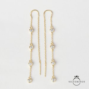 ต่างหูทรงหยดน้ำทรงเสน่ห์ เงินแท้ 925 - Product Image 5